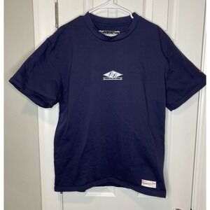 Mitchell And Ness Mens Short Sleeve 40/40‎ Club T Shirt Blue Size Large